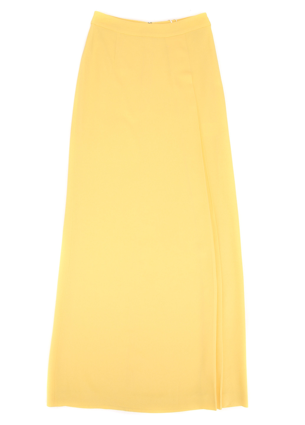 Желтая кэжуал однотонная юбка Mantu а-силуэта (трапеция)