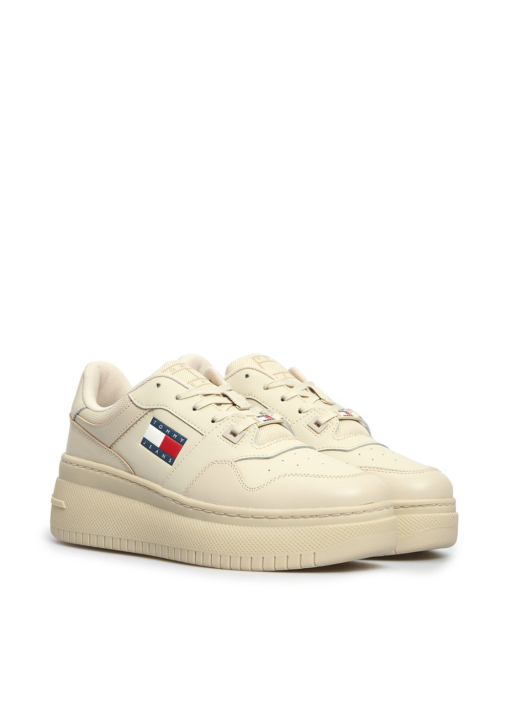 Бежевые кеды Tommy Jeans