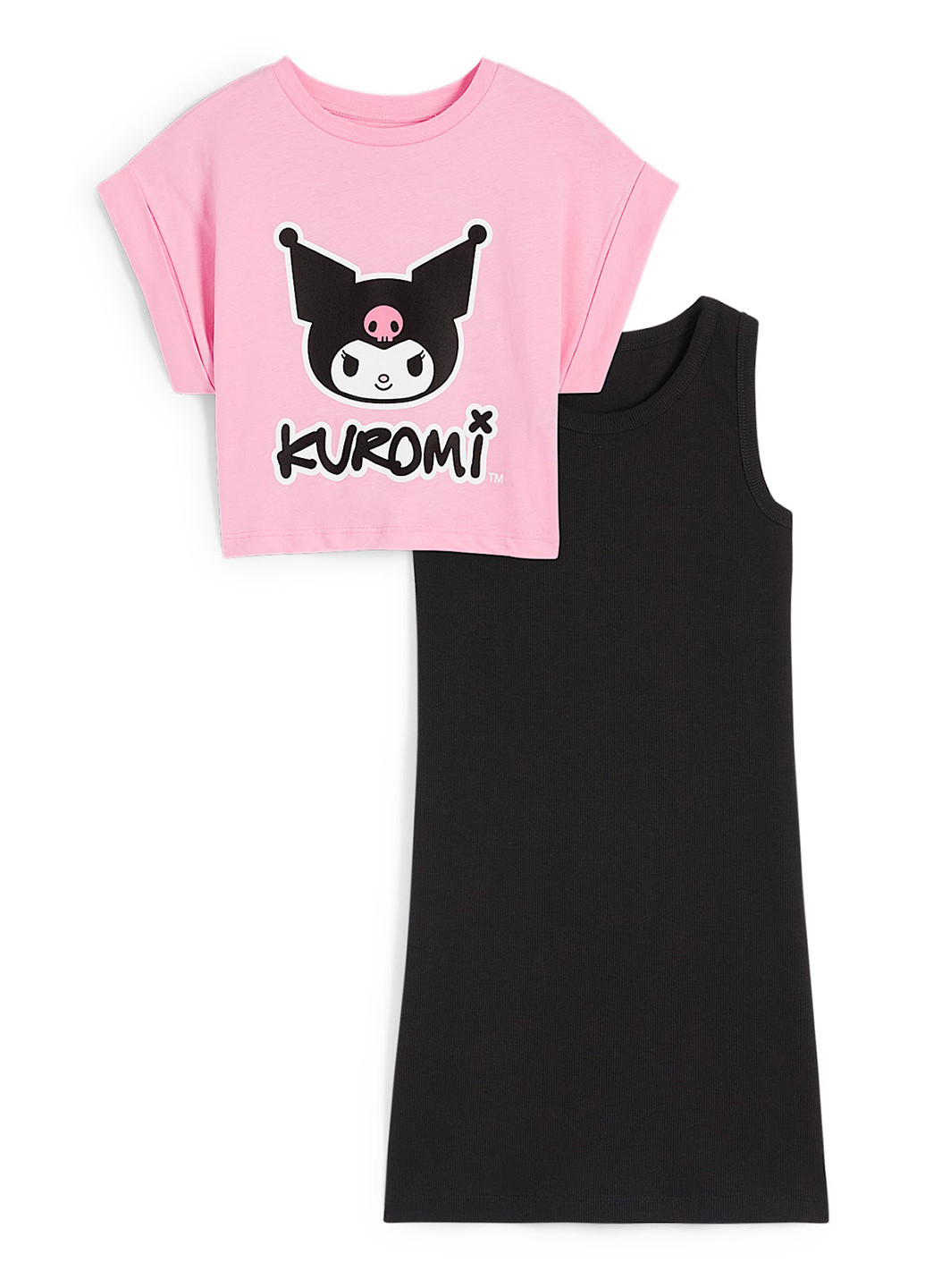 Комбинированный летний комплект (футболка, платье) C&A