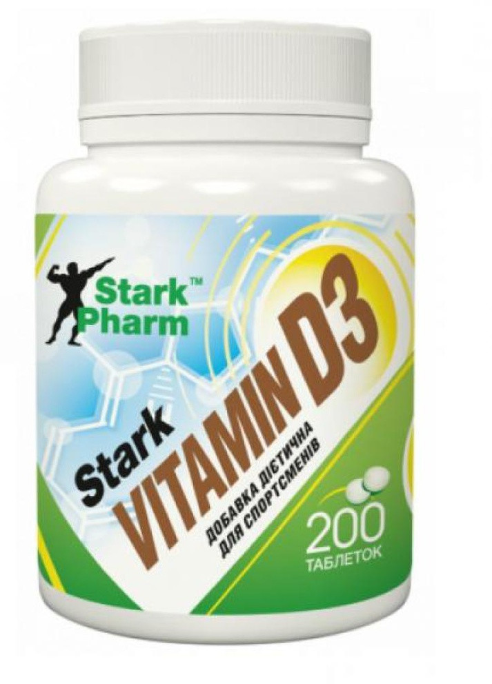 Витамин D3 Vitamin D3 2000IU 200tabl Stark Pharm (254845352)