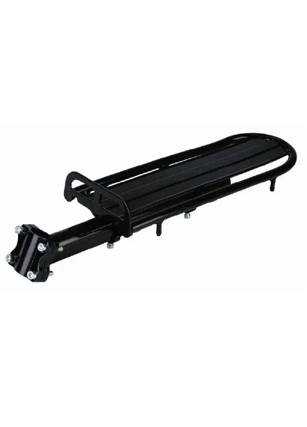 Багажник подставка держатель для велосипеда на подседельной штырь алюминиевый крепление на 4 винта (22369-Нов) Unbranded (253447613)