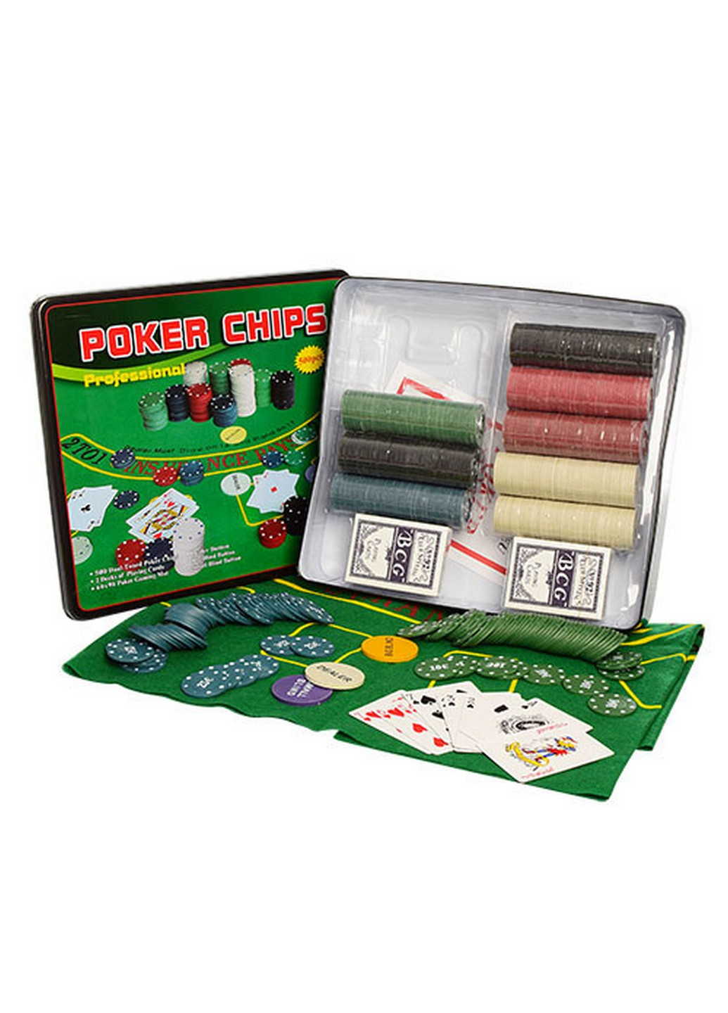 Настільна дитяча гра Покер 33х29х7 см Bambi (253659679)
