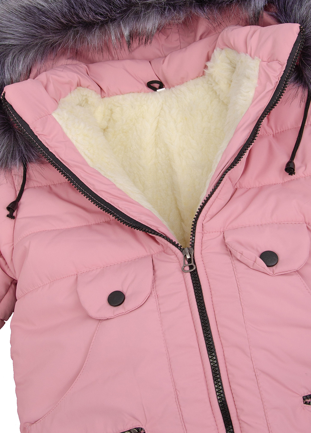 Світло-лілова зимня куртка Vestes