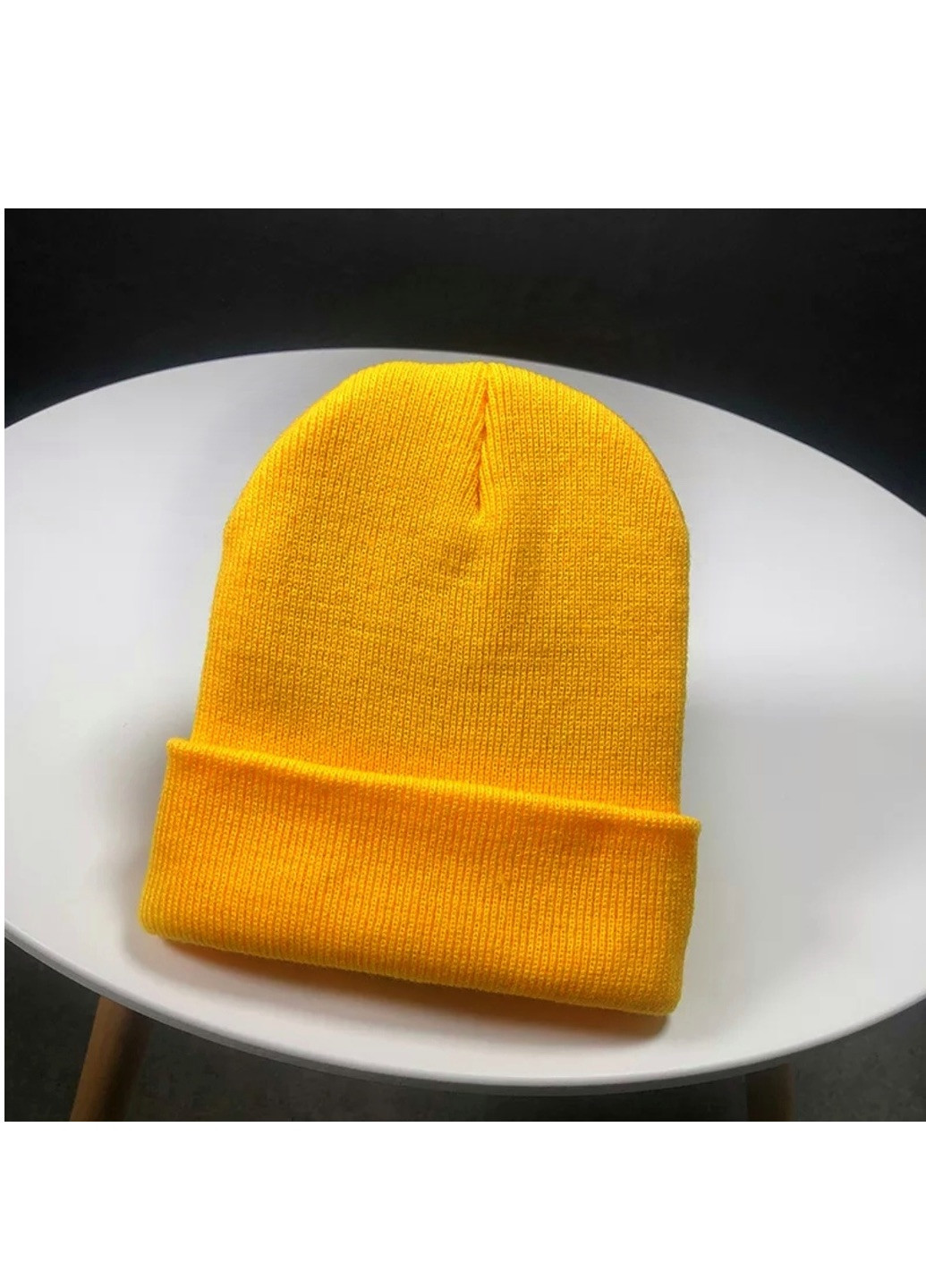 Шапка Однотонная (Классическая) Белый, Унисекс WUKE One size Brend Шапка (254301734)