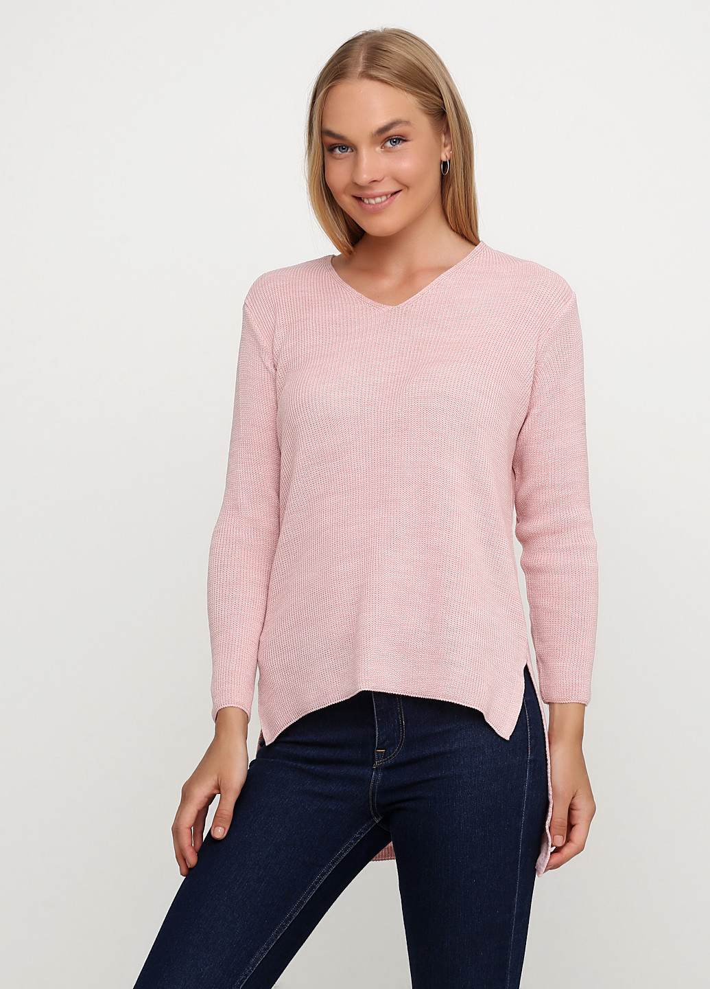 Світло-рожевий демісезонний пуловер пуловер Askar Triko