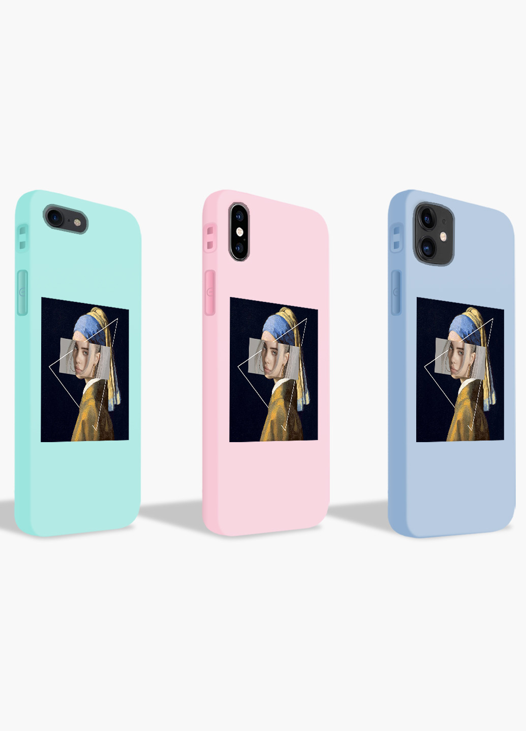 Чехол силиконовый Apple Iphone Xr Билли Айлиш Ренессанс (Billie Eilish Renaissance) Белый (8225-1206) MobiPrint (219357373)