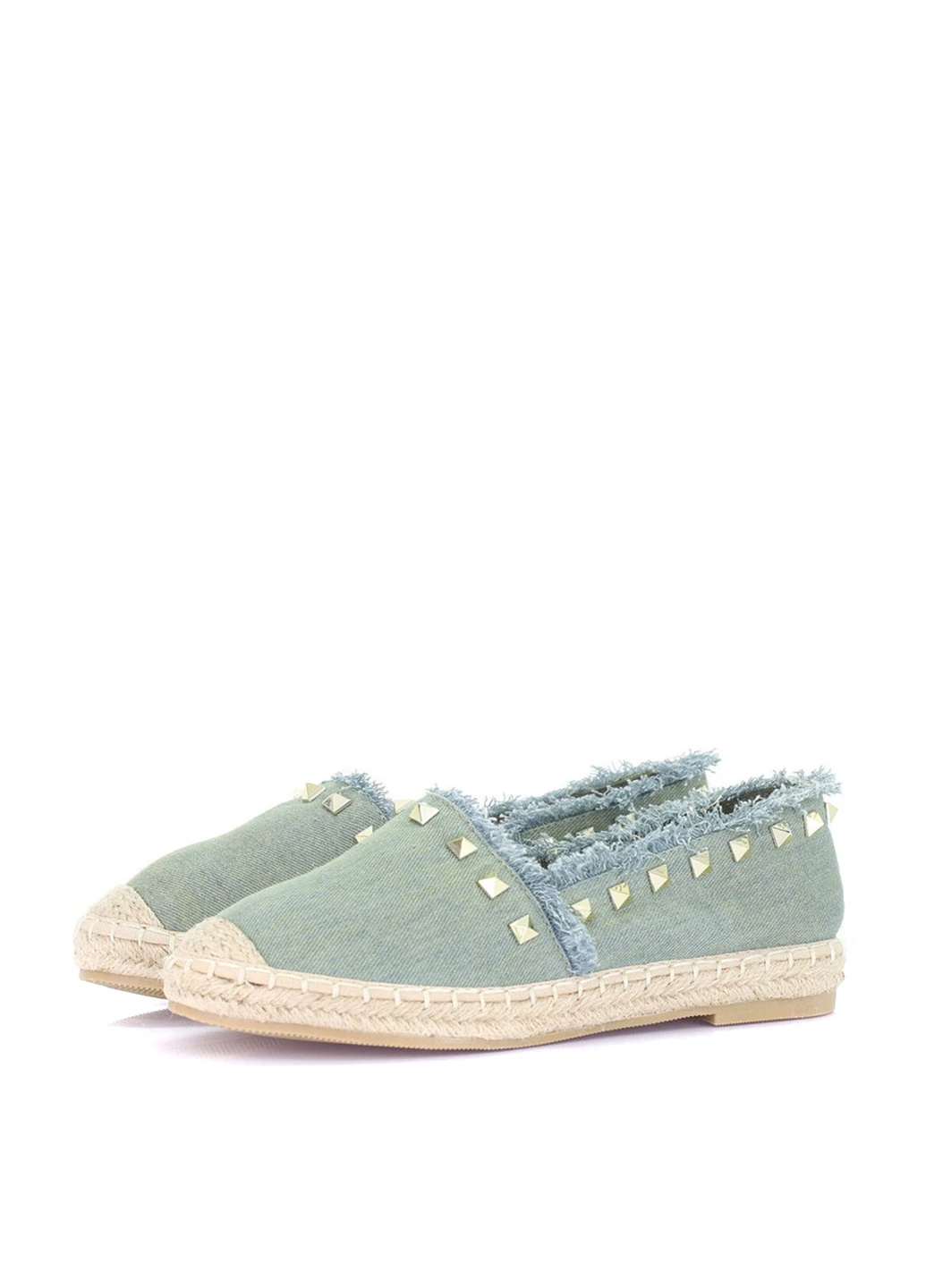 Светло-зелёные эспадрильи Sixth Sens однотонный аппликация (70171384)
