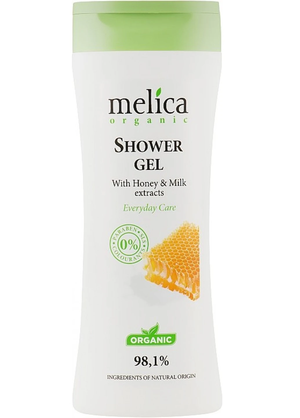 Гель для душа з медом і молоком 250 мл Melica Organic (248057389)
