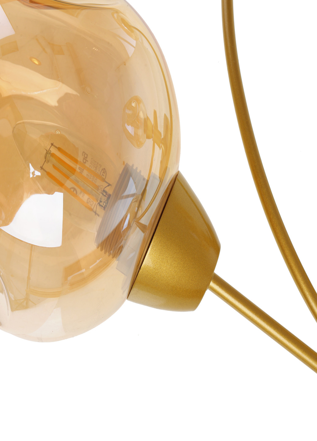 Люстра з золотистим покриттям на 4 лампочки BR-01 612C/4 E27 G Brille (247209175)