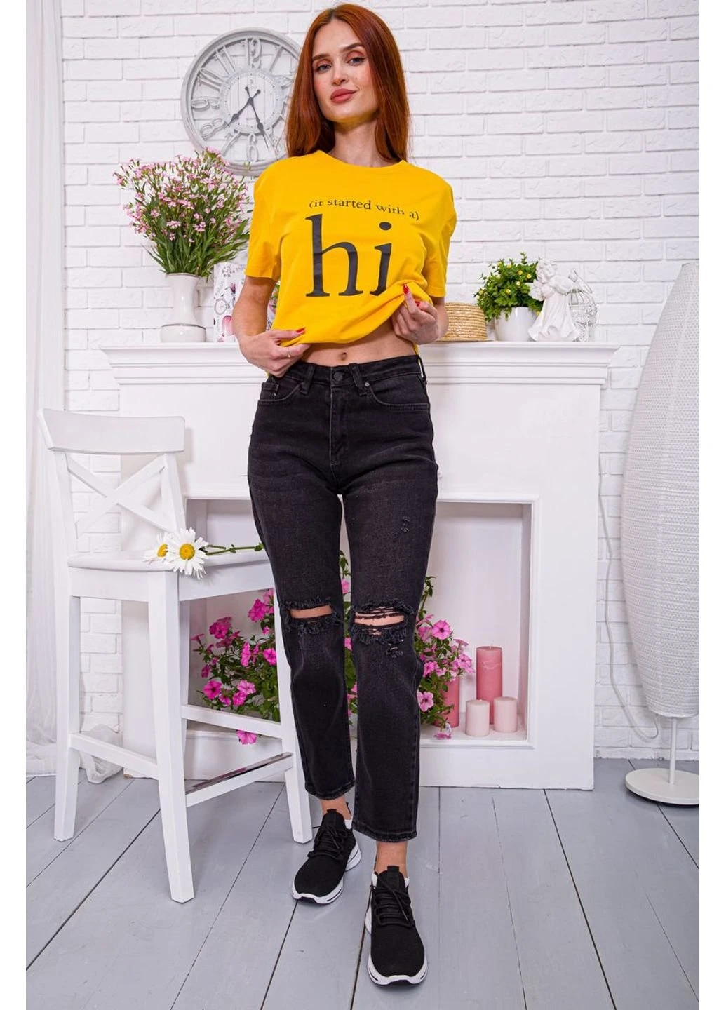 Джинси жіночі MOM 198R606 Агир - (253399945)