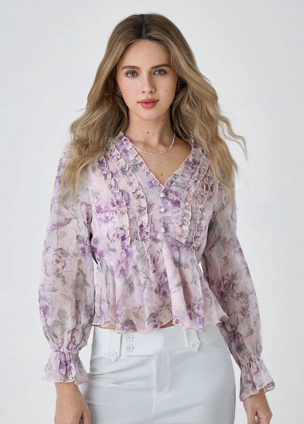 Світло-рожева блуза SHEIN