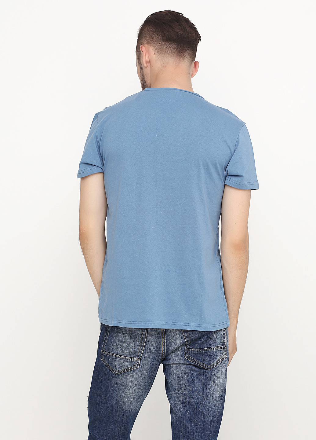 Темно-блакитна футболка KOTON