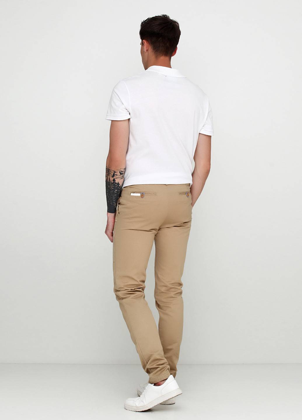 Светло-коричневые кэжуал демисезонные со средней талией брюки Pepe Jeans