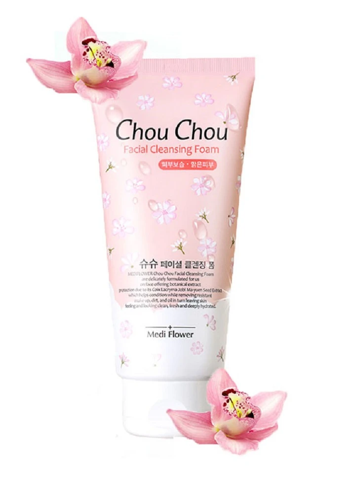 Зволожуюча пінка для вмивання з екстрактом фруктів Chou Chou Facial Cleansing Foam 300 Medi Flower (251976239)