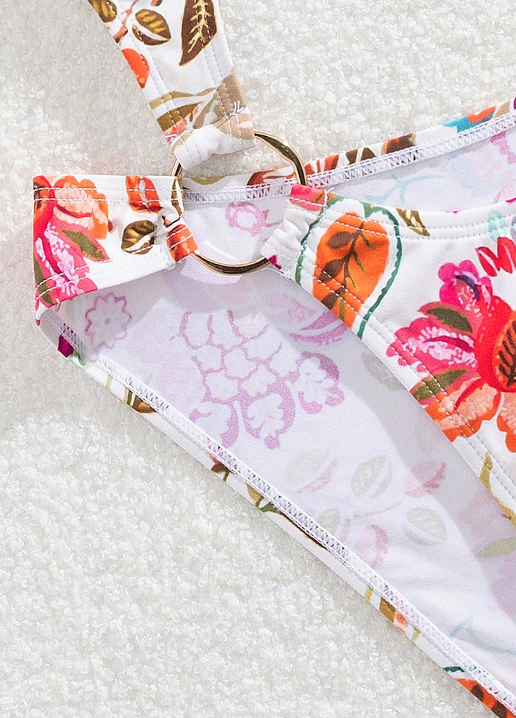 Комбінований демісезонний купальник суцільний, трікіні SHEIN