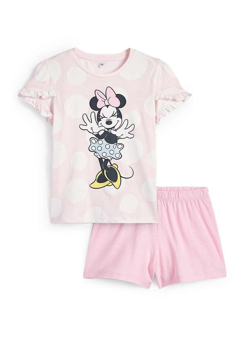 Світло-рожевий літній комплект (футболка, шорти) C&A