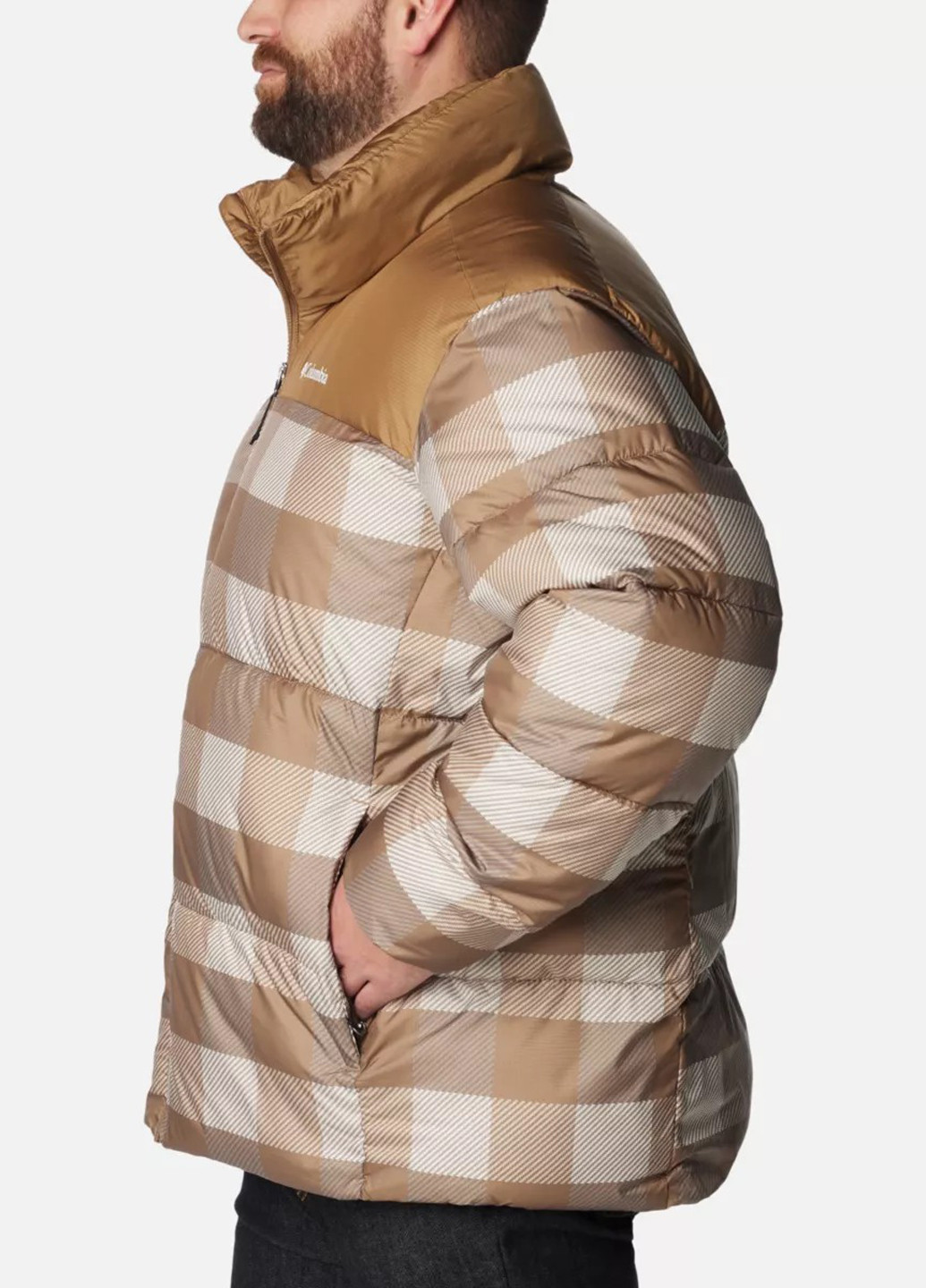 Светло-коричневая зимняя куртка Columbia