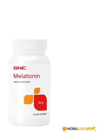 Мелатонін Melatonin 5 mg 21 caplets GNC (254371906)