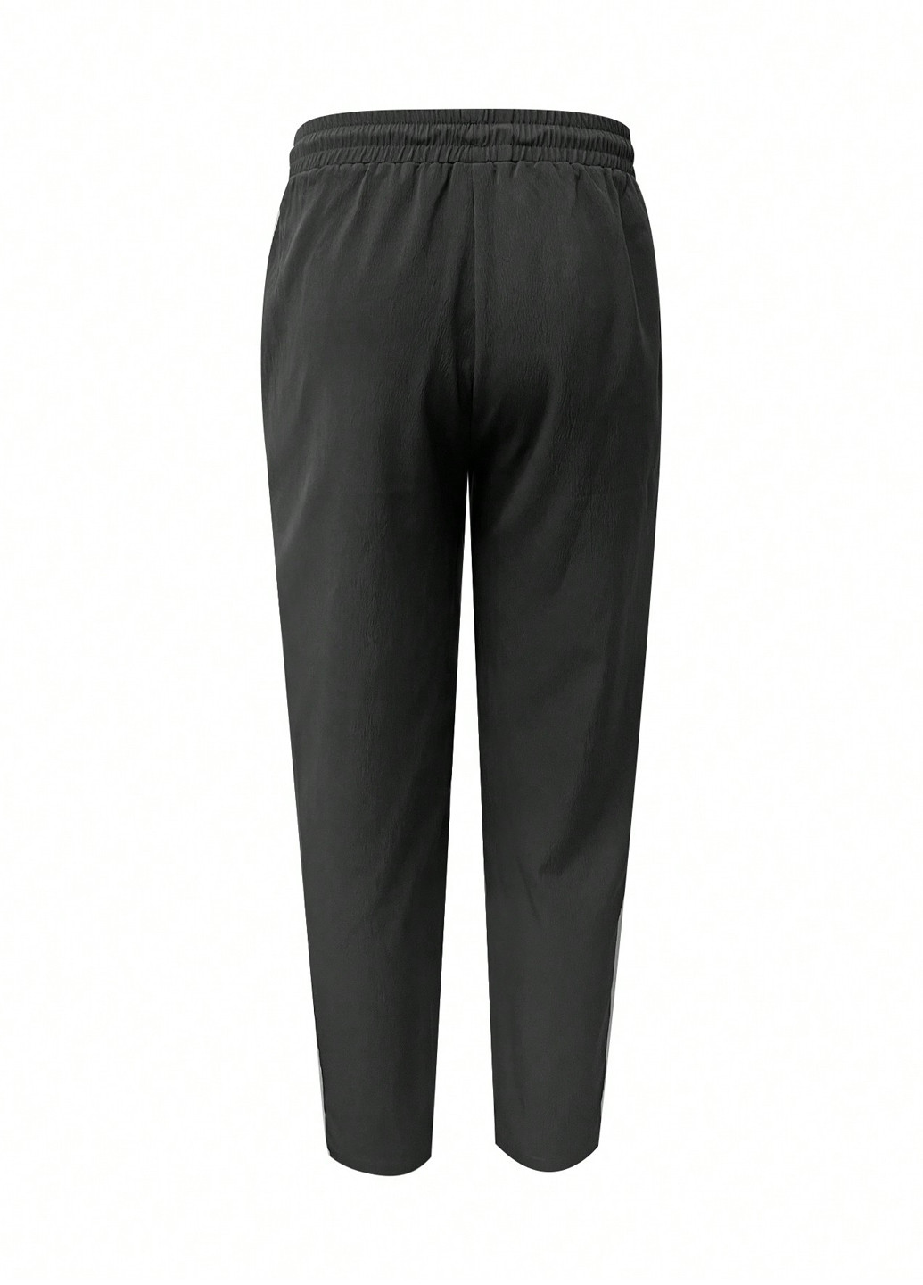 Темно-серые кэжуал демисезонные зауженные брюки SHEIN