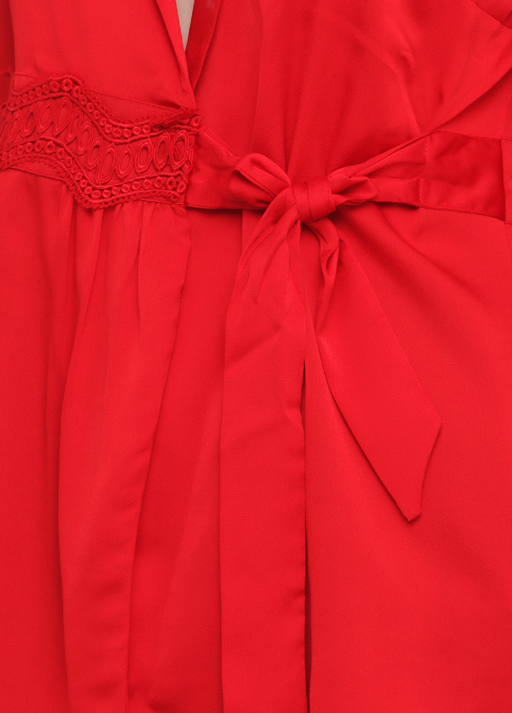 Червона демісезонна блуза на запах Sassofono