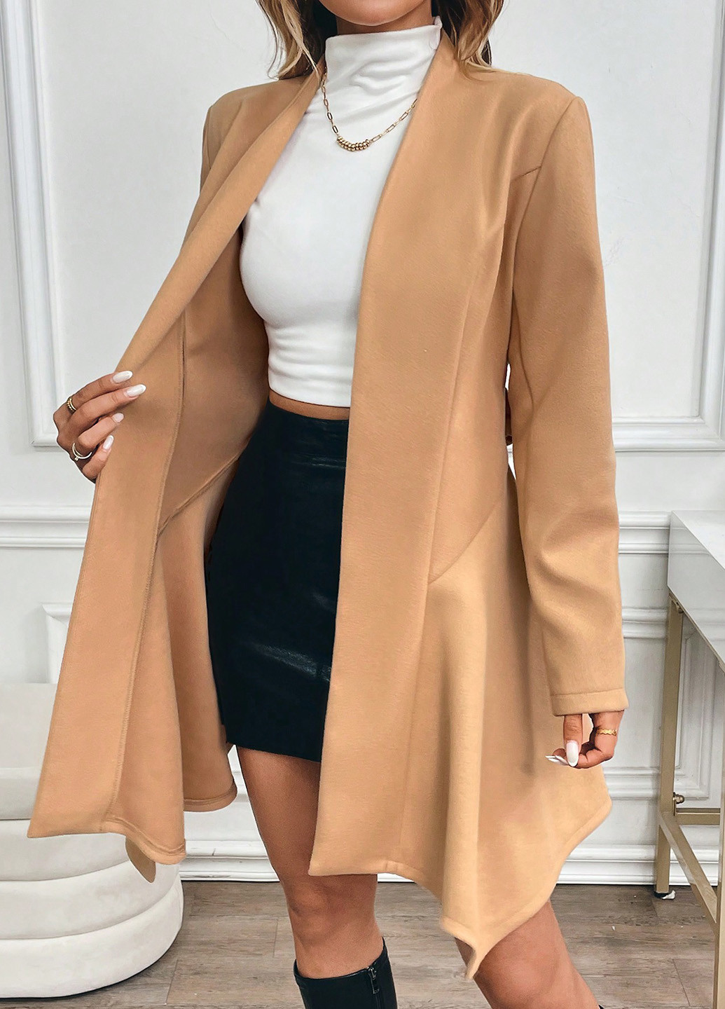 Пісочне демісезонне Пальто SHEIN