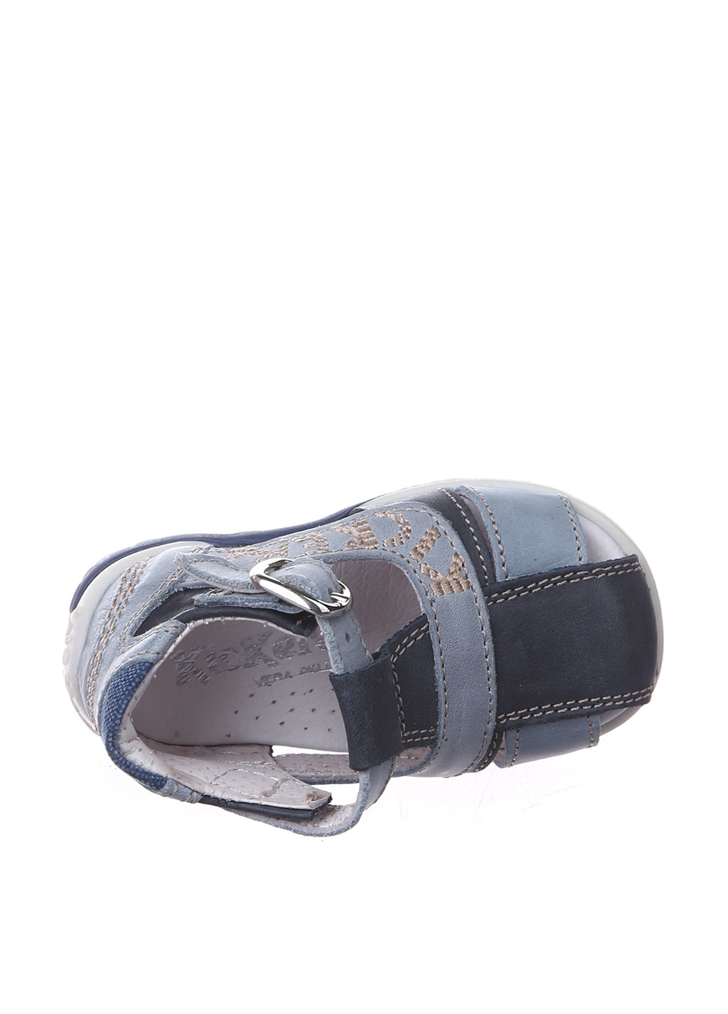 Серо-синие кэжуал сандалии Kickers с ремешком
