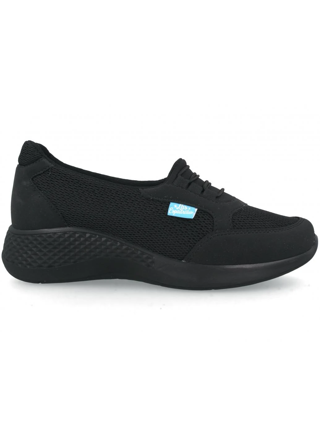 Жіночі лас еспадріллас Las Espadrillas | чорні однотонні текстиль (239482730)