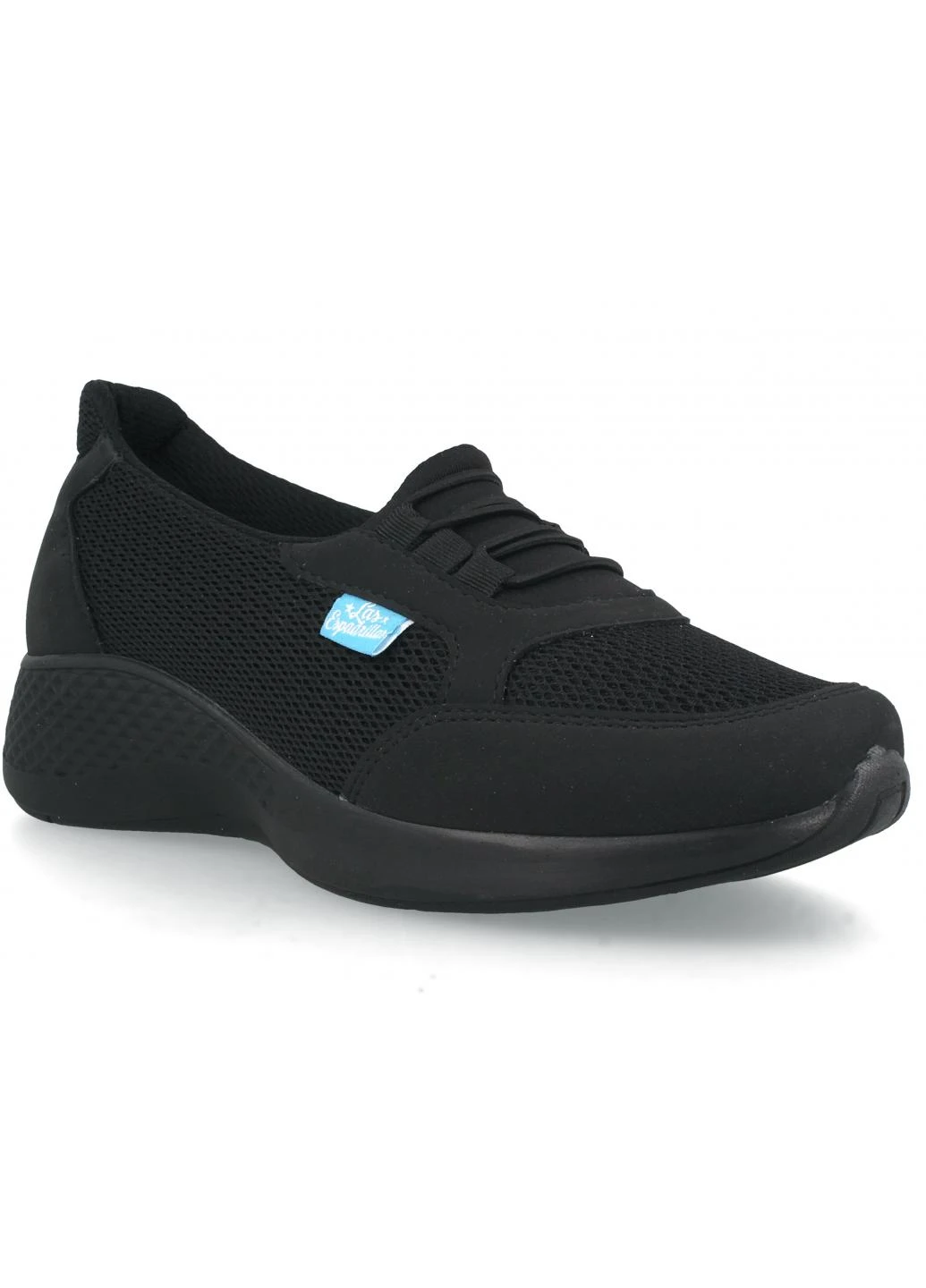 Жіночі лас еспадріллас Las Espadrillas | чорні однотонні текстиль (239482730)