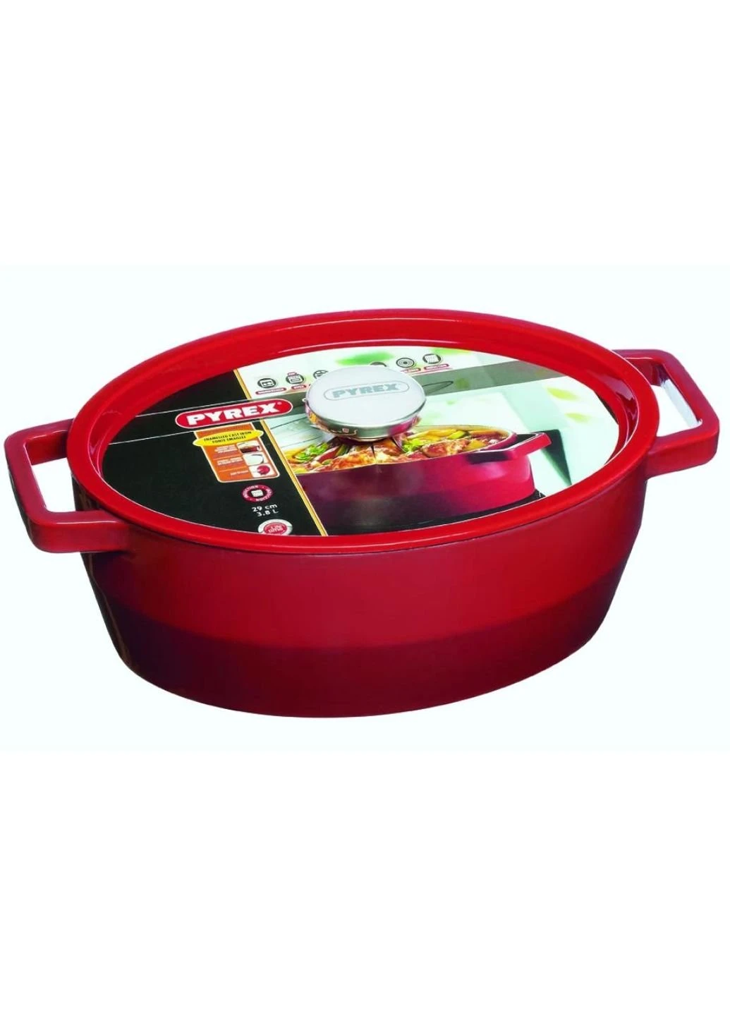 Каструля Slow Cook Red 3.8 л (SC5AC29) Pyrex (254067836)