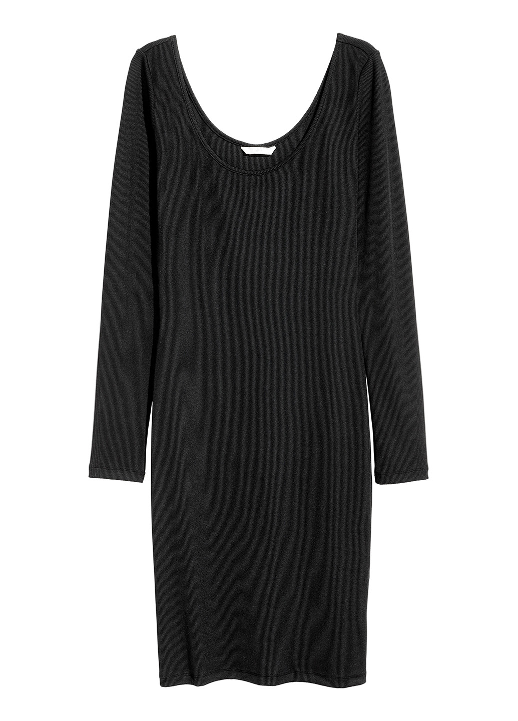 Черное кэжуал платье а-силуэт H&M однотонное