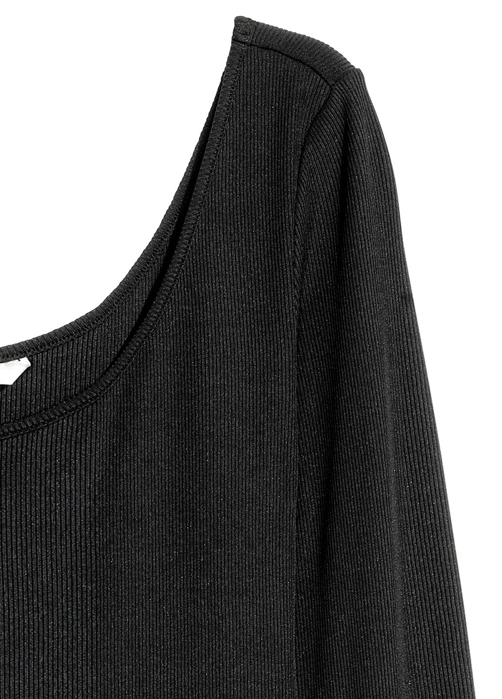 Черное кэжуал платье а-силуэт H&M однотонное