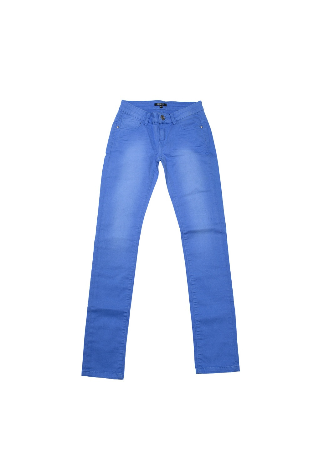 Синие кэжуал демисезонные зауженные брюки DKNY