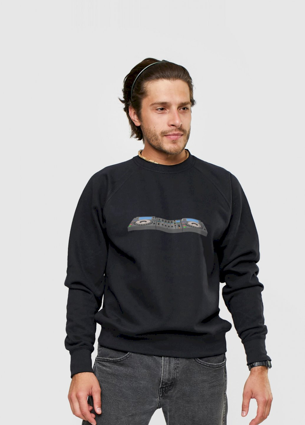 Черный свитшот мужской YAPPI рисунок (250563680)