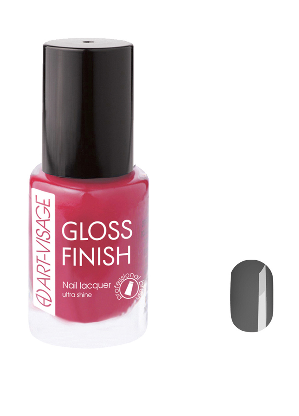Лак для нігтів Gloss Finish №128 (графіт), 8,5 мл Art-Visage (83228297)