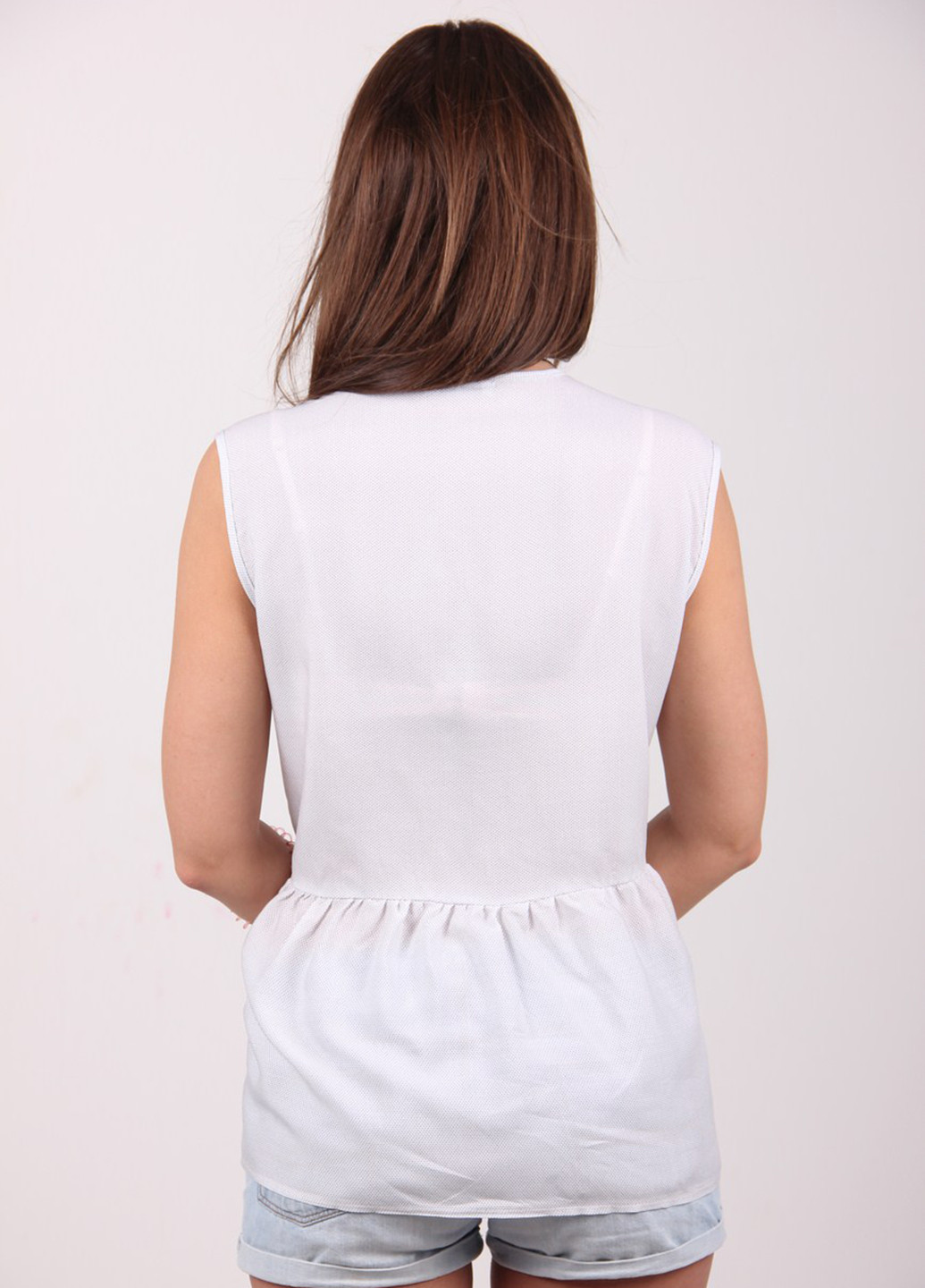Белая летняя блуза Miss Fashion