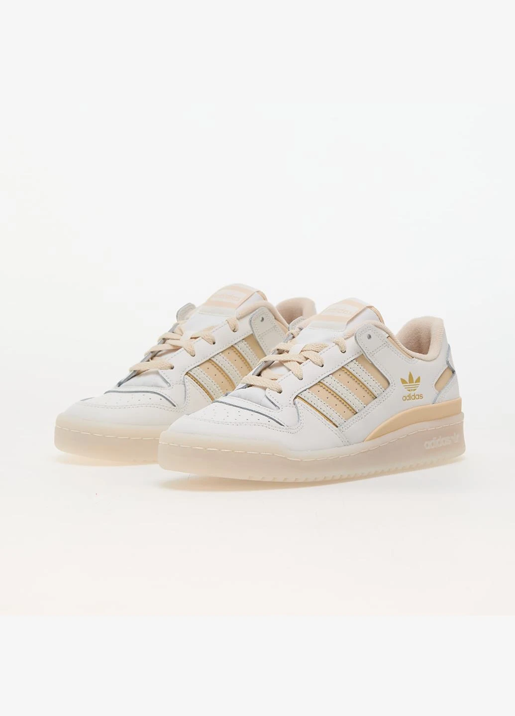 Кроссовки IG3688 adidas Originals Forum Low Cl бежевые демисезоны (317235602)