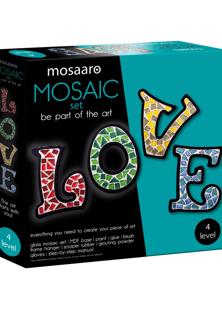 Стеклянная мозаика LOVE. Любовь MA4003 Mosaaro (253876008)