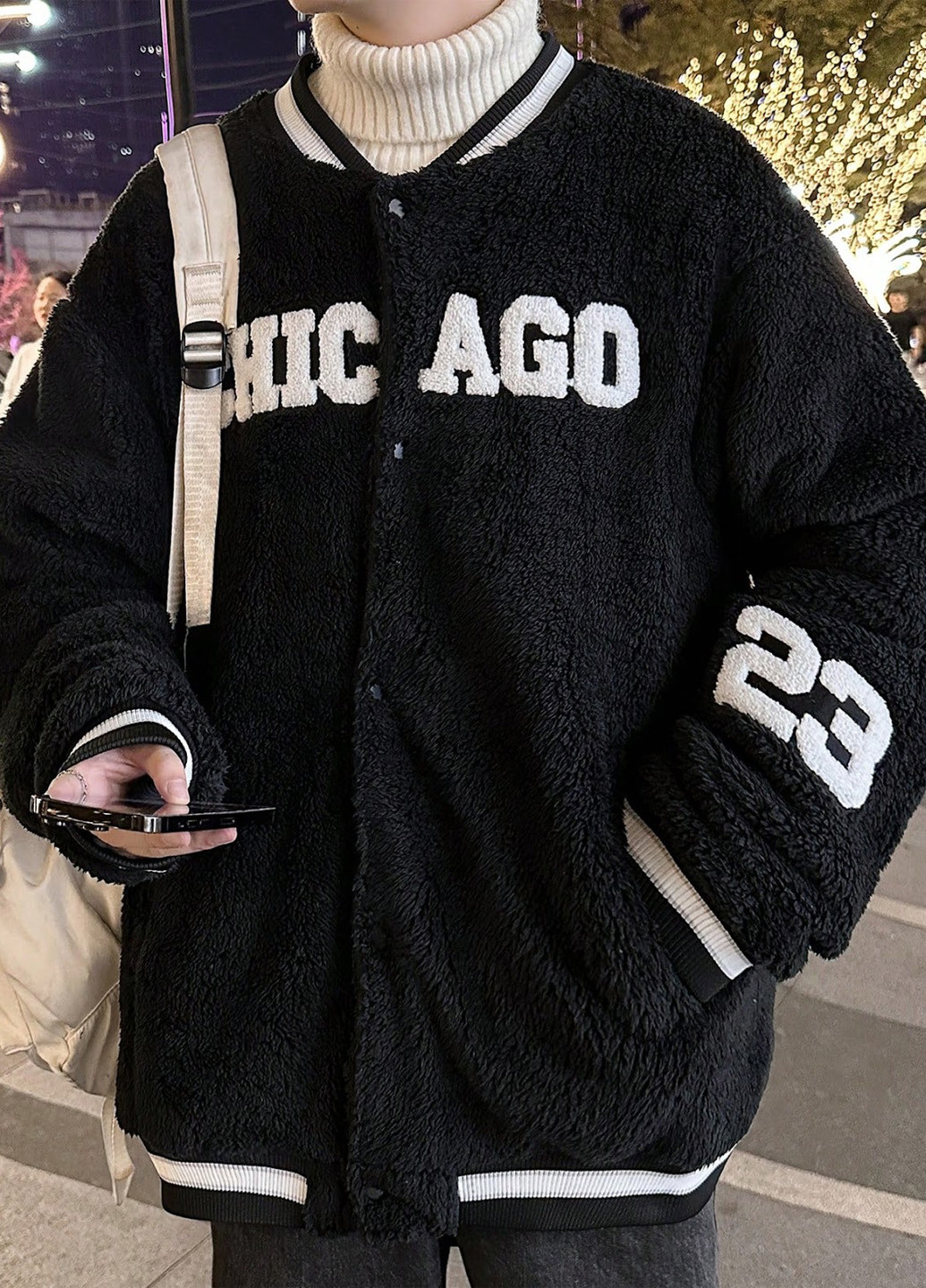 Бомбер SHEIN на кнопках (324037411)