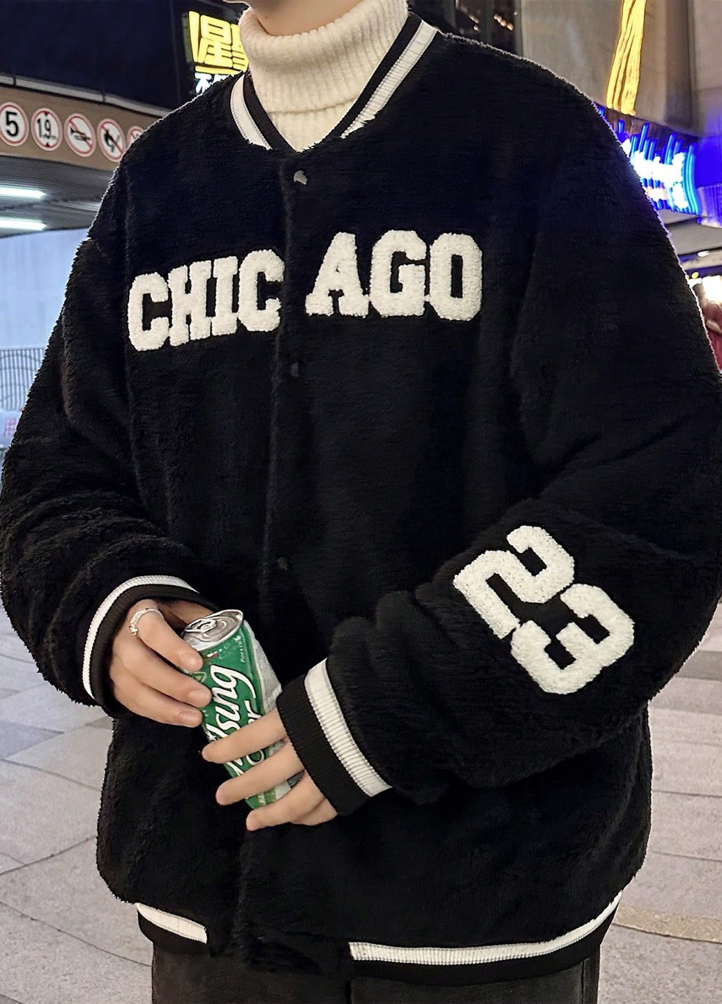 Бомбер SHEIN на кнопках (324037411)