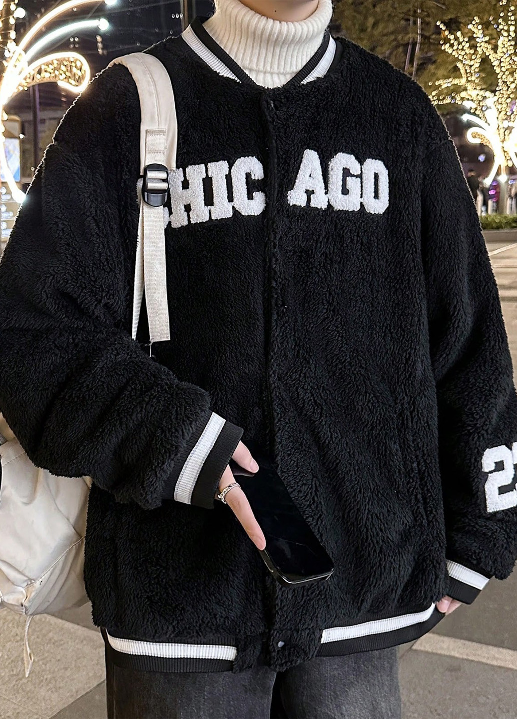 Бомбер SHEIN на кнопках (324037411)