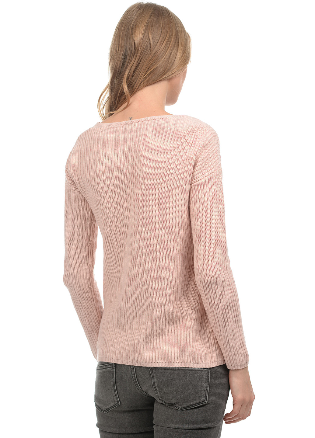 Светло-розовый демисезонный пуловер пуловер Tom Tailor