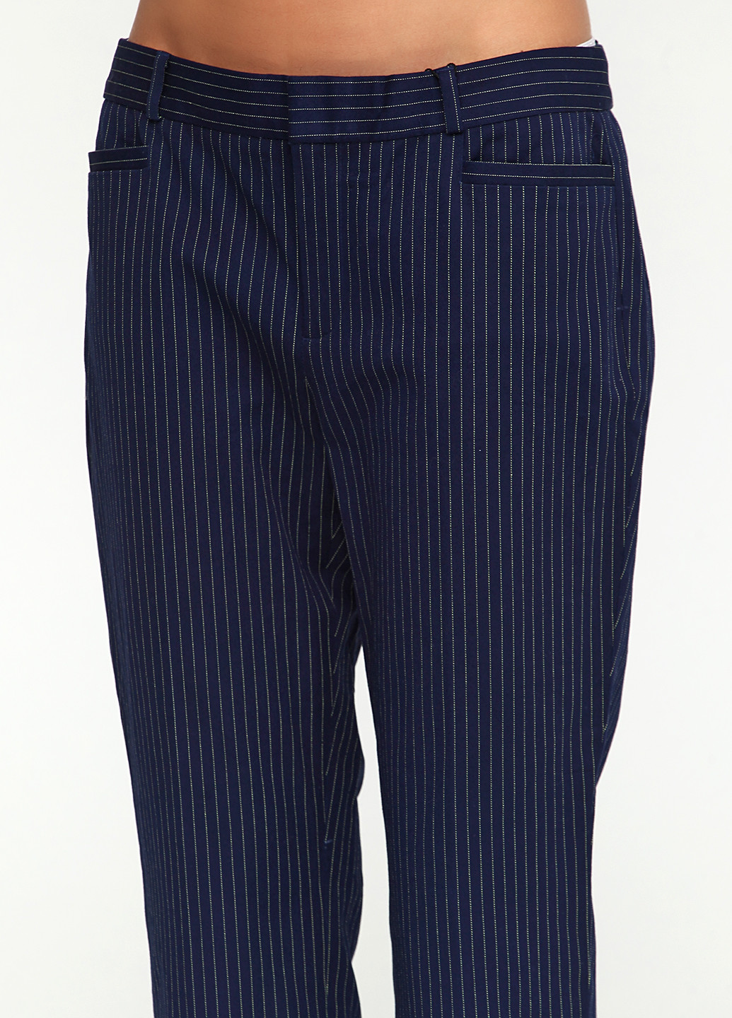 Темно-синие кэжуал демисезонные прямые брюки Banana Republic