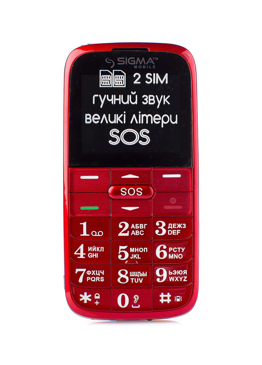 Мобильный телефон Sigma mobile comfort 50 slim2 red (4827798211922) (130940036)
