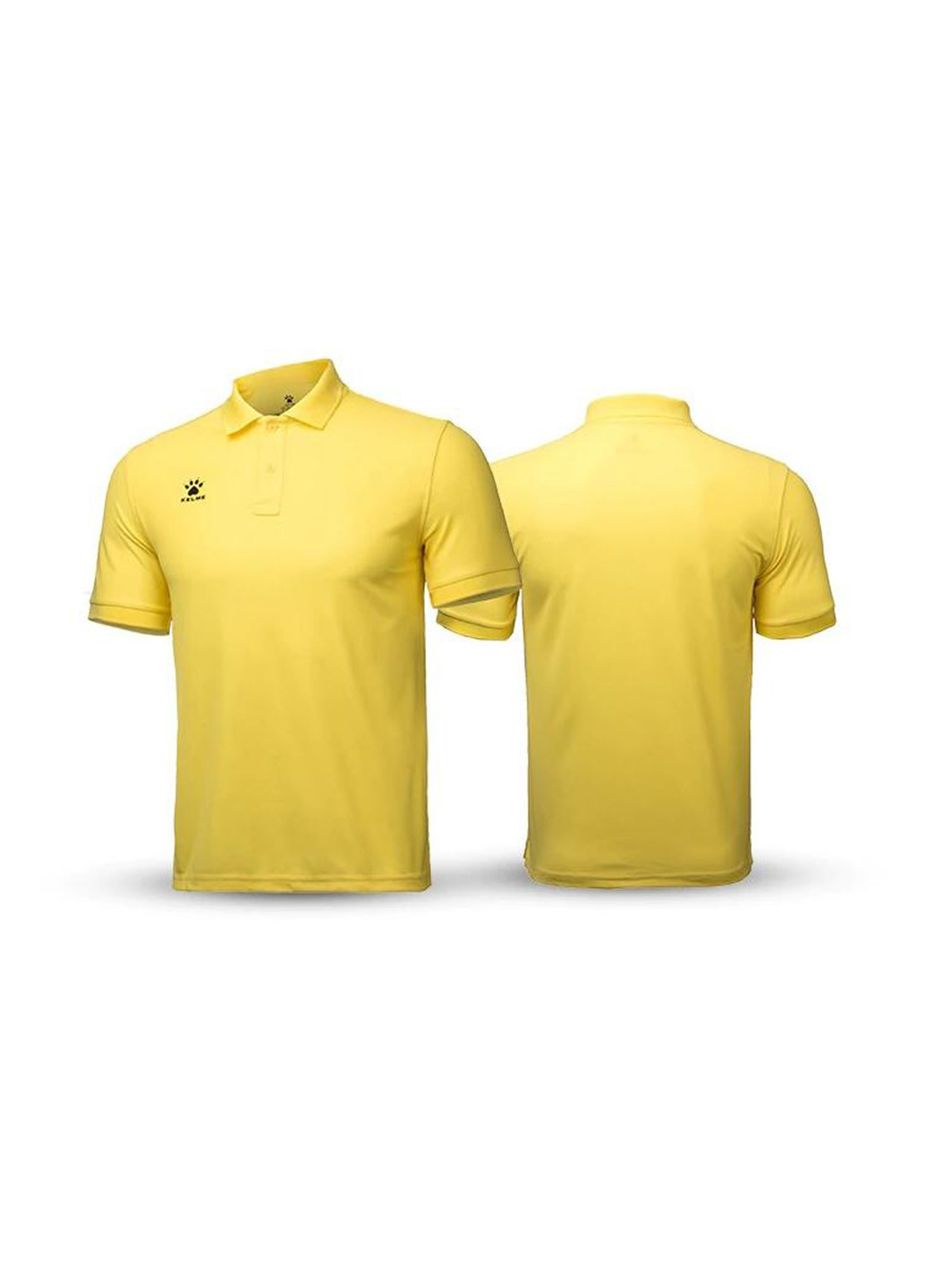 Желтая детская футболка-поло Kelme с логотипом