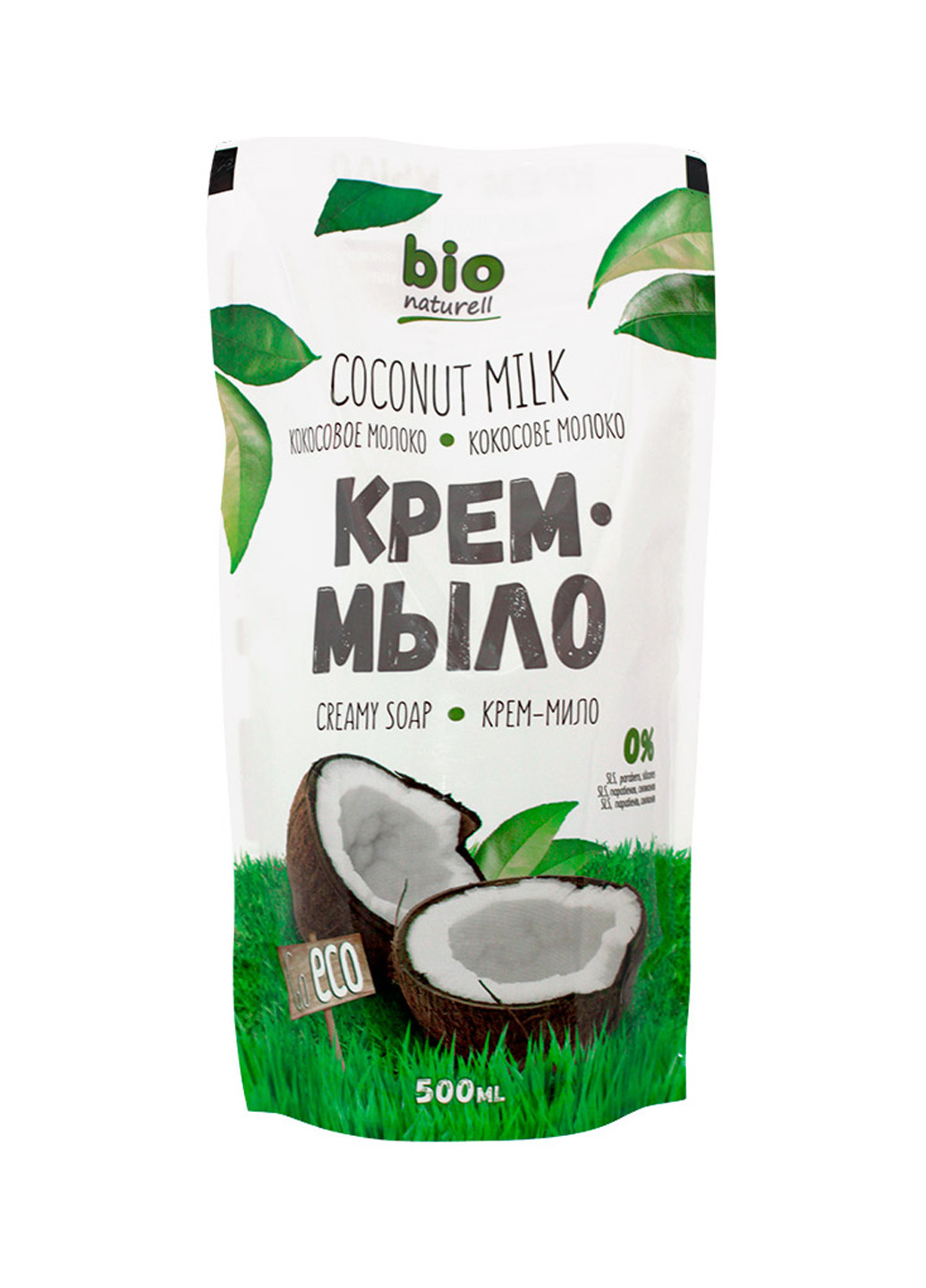 Крем-мыло Кокосовое молоко, 500 мл Bio Naturell (162580798)