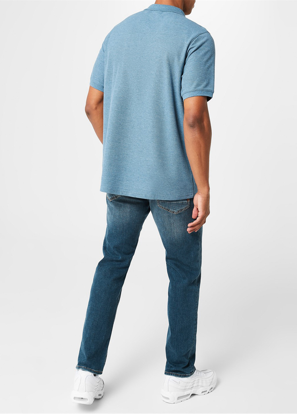 Голубой футболка-поло для мужчин Slazenger меланжевая