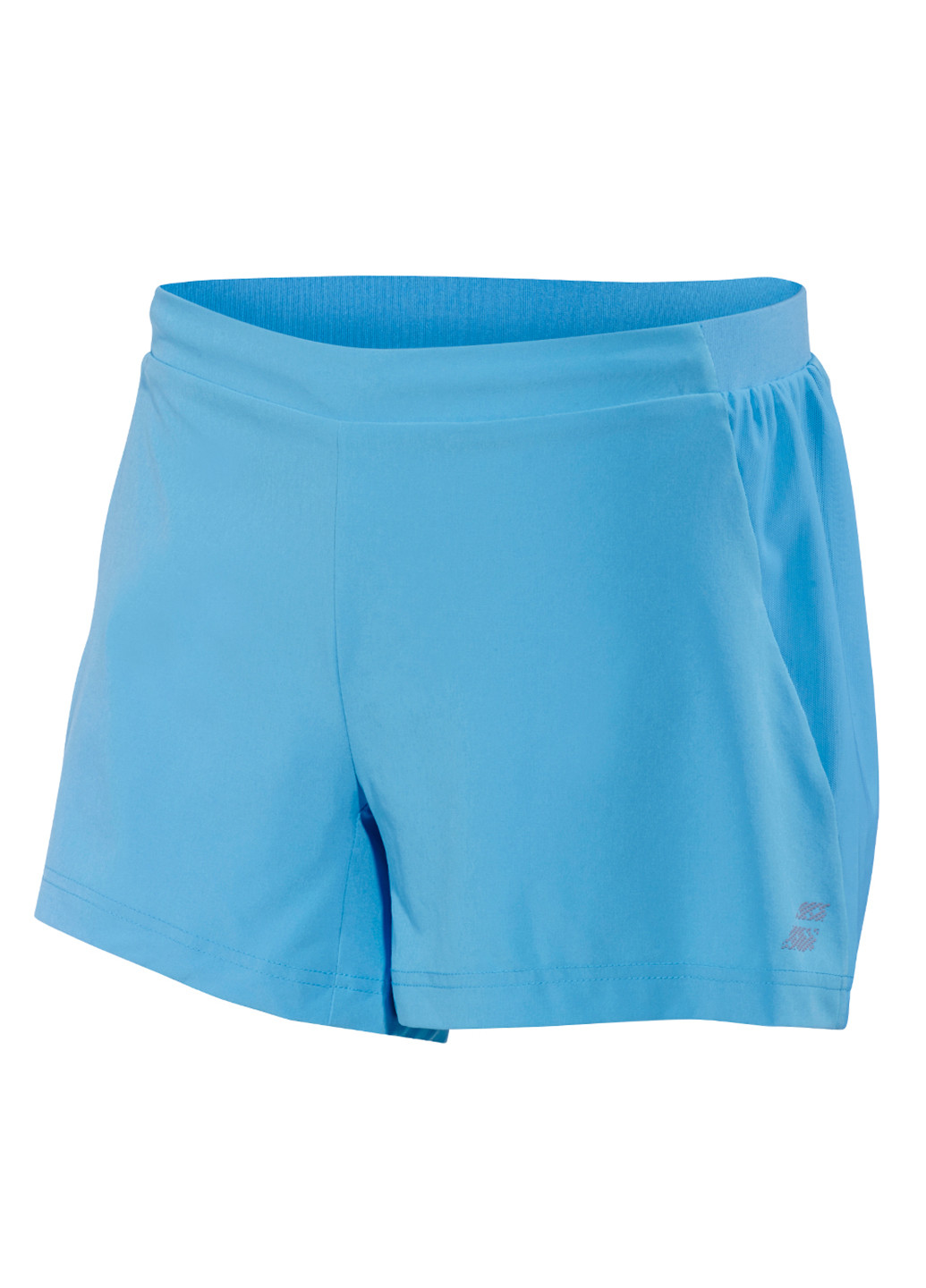 Шорты Babolat PERF SHORT WOMEN средняя талия логотипы голубые спортивные