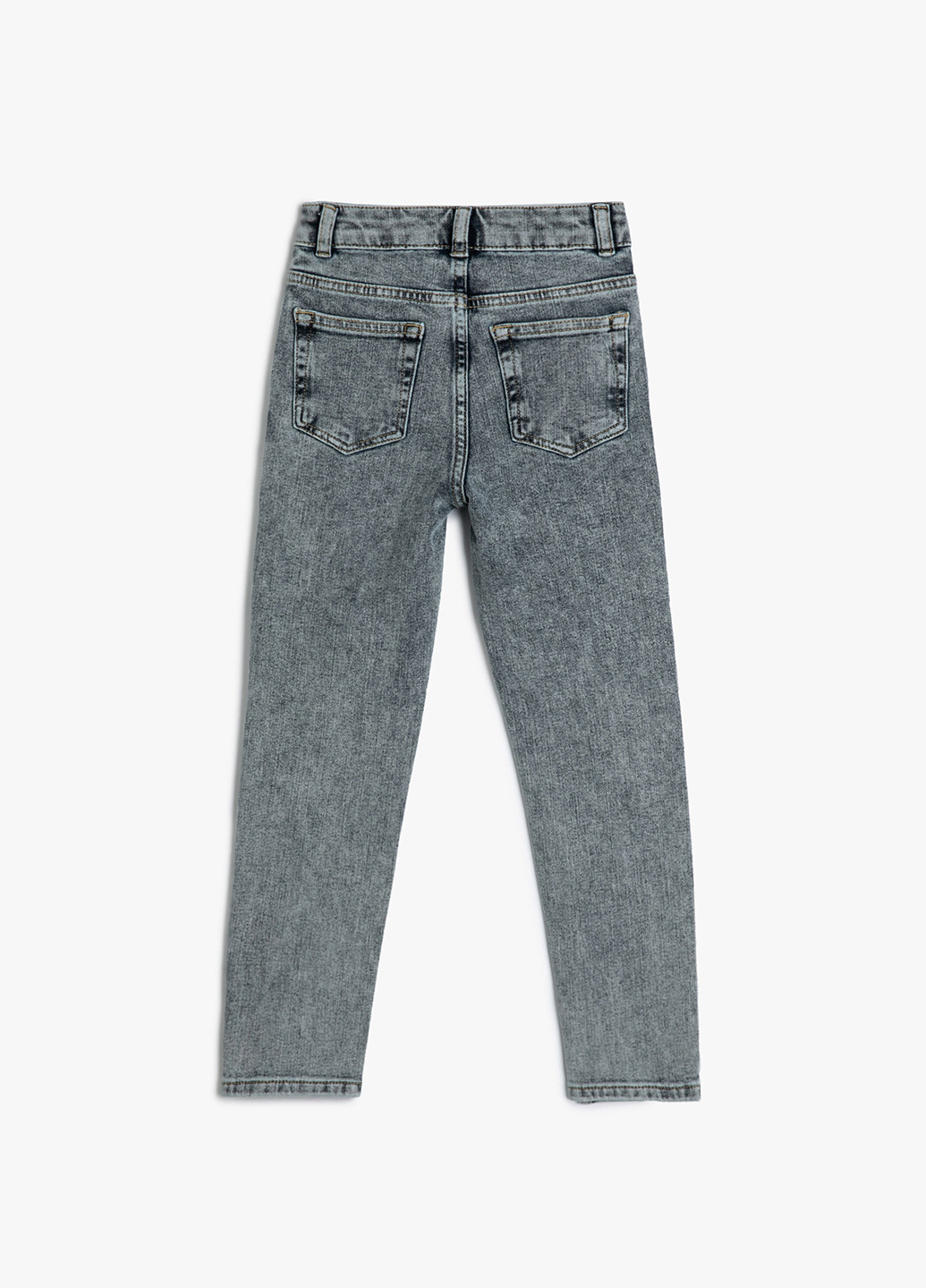 Серые демисезонные прямые джинсы KOTON