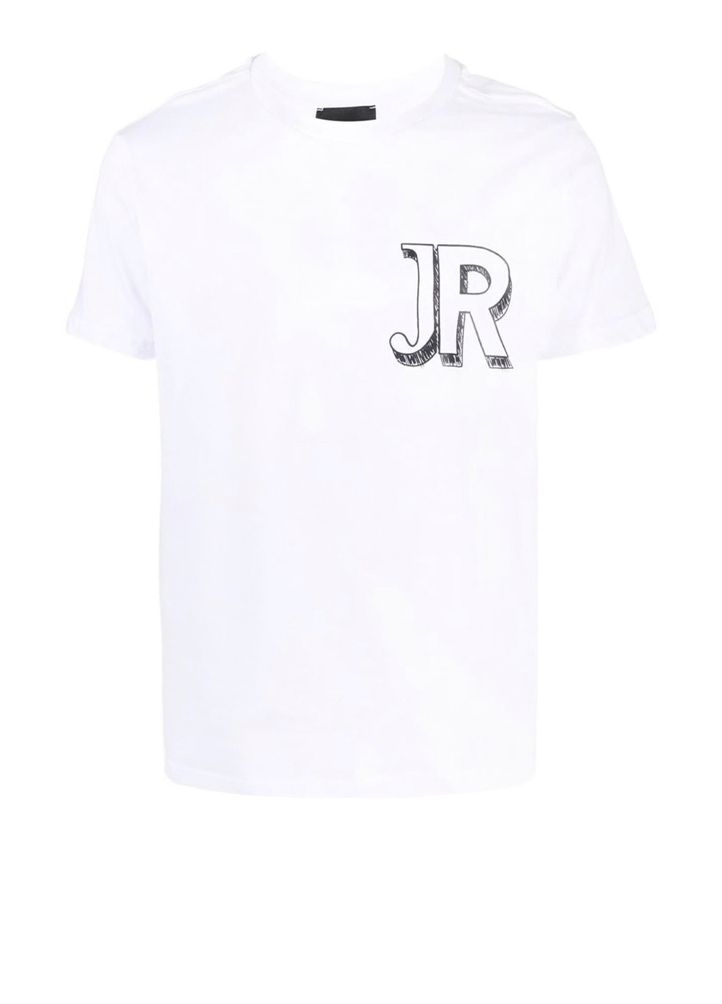 Біла чоловіча футболка з логотипом з коротким рукавом John Richmond