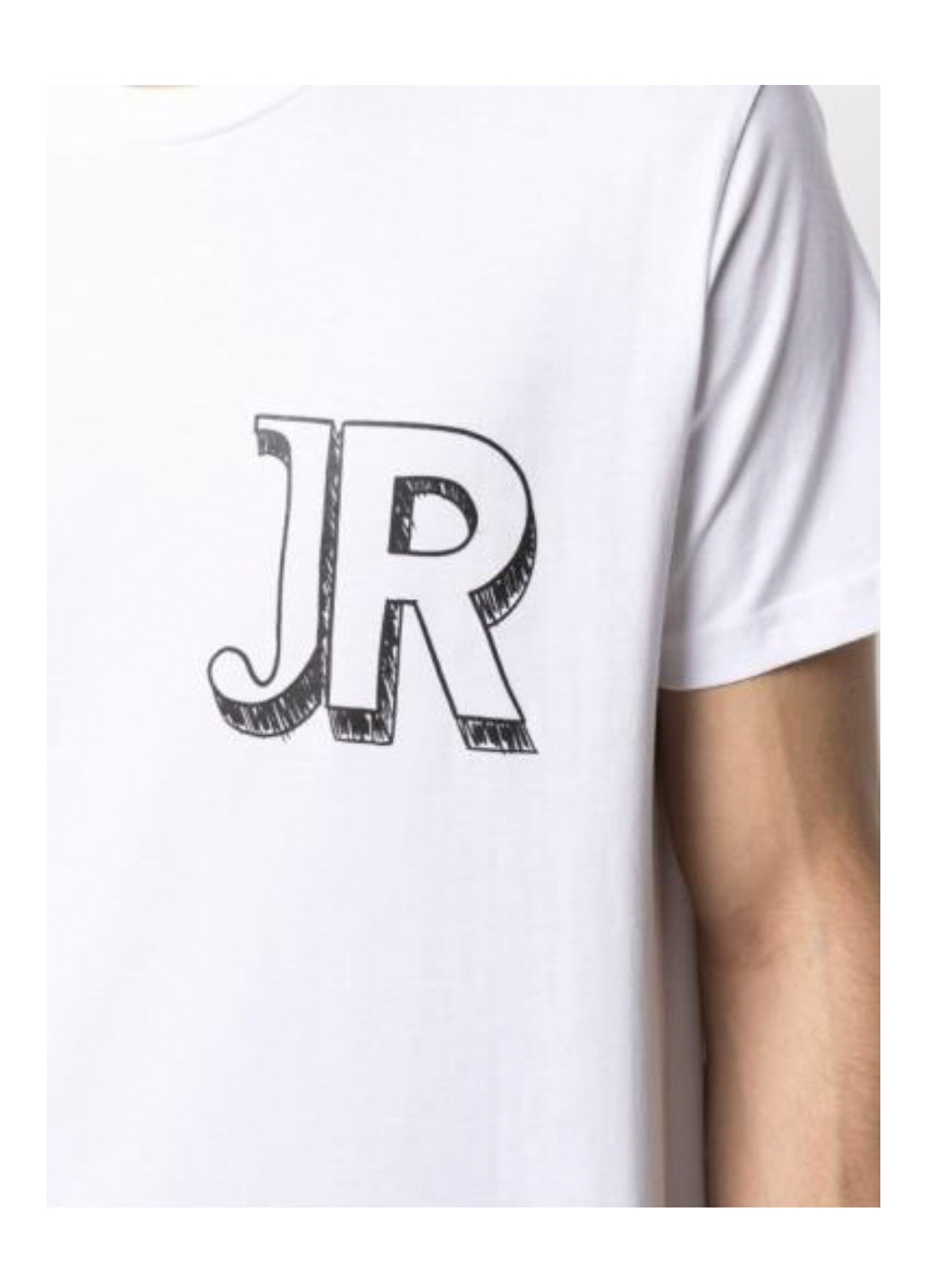 Белая мужская футболка c логотипом с коротким рукавом John Richmond